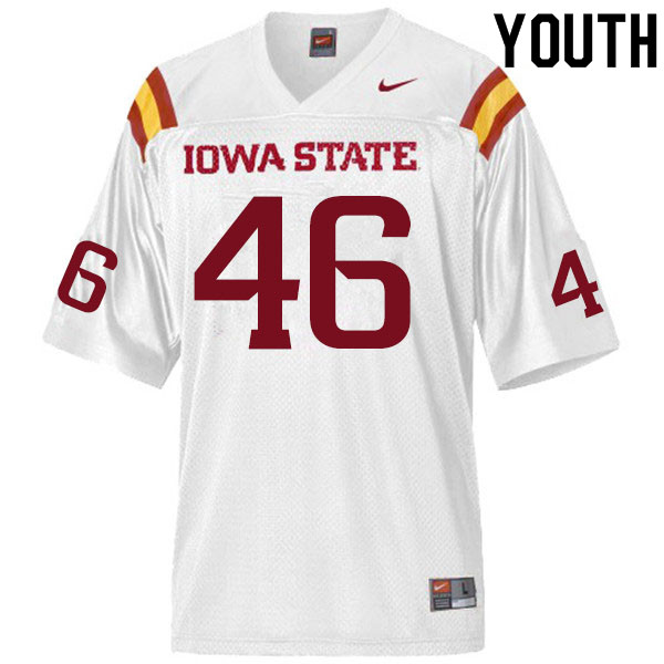 Youth #46 Answer Gaye Iowa State Cyclones College Football Jerseys Sale-White - Click Image to Close